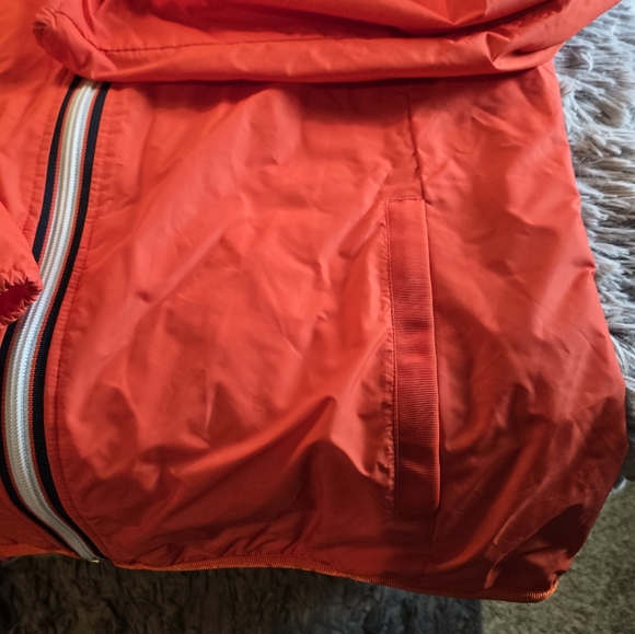 Athleta Red Zip-up Wind Breaker Jacket Size Medium - Picture 10 of 16